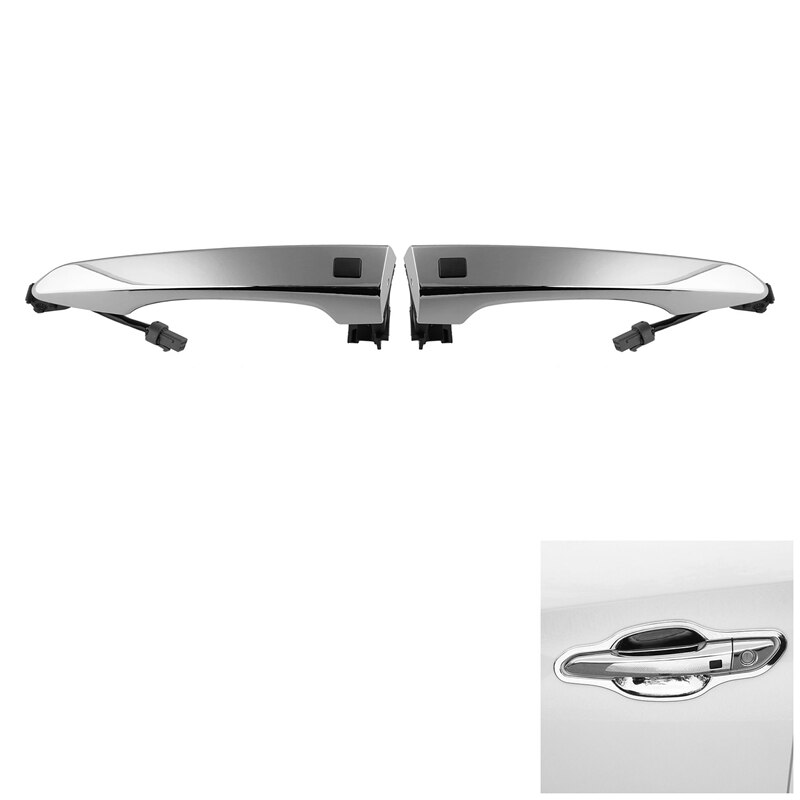 Chrome Exterior Front Door Smart Key Handle Fit for Hyundai Tucson