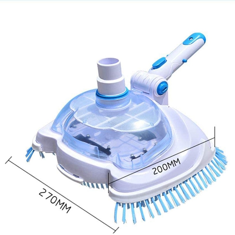 Cabezal de aspiradora para piscina, cepillo de limpieza para piscinas, limpiador subacuático, succión de aguas residuales, limpieza de máquinas y herramientas de mantenimiento