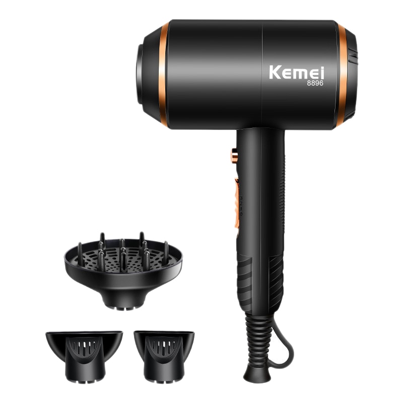 Kemei km -8896 hårtørrer super power 4000w stærk vindkraft elektrisk hårtørrer salonværktøjer eu stik