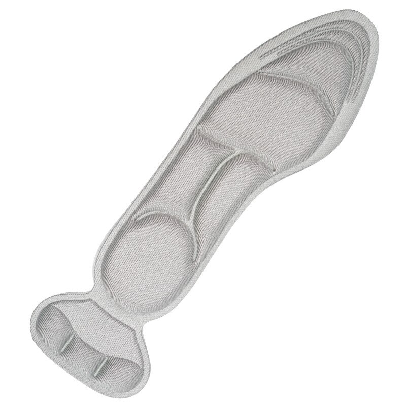 2 Stuks Kan Worden Gesneden Hoge Hak Voet Pad Memory Foam Inlegzolen Voor Schoenen Anti Slip Sport Ondersteuning Inserts Running kussen Pijnbestrijding: Grey