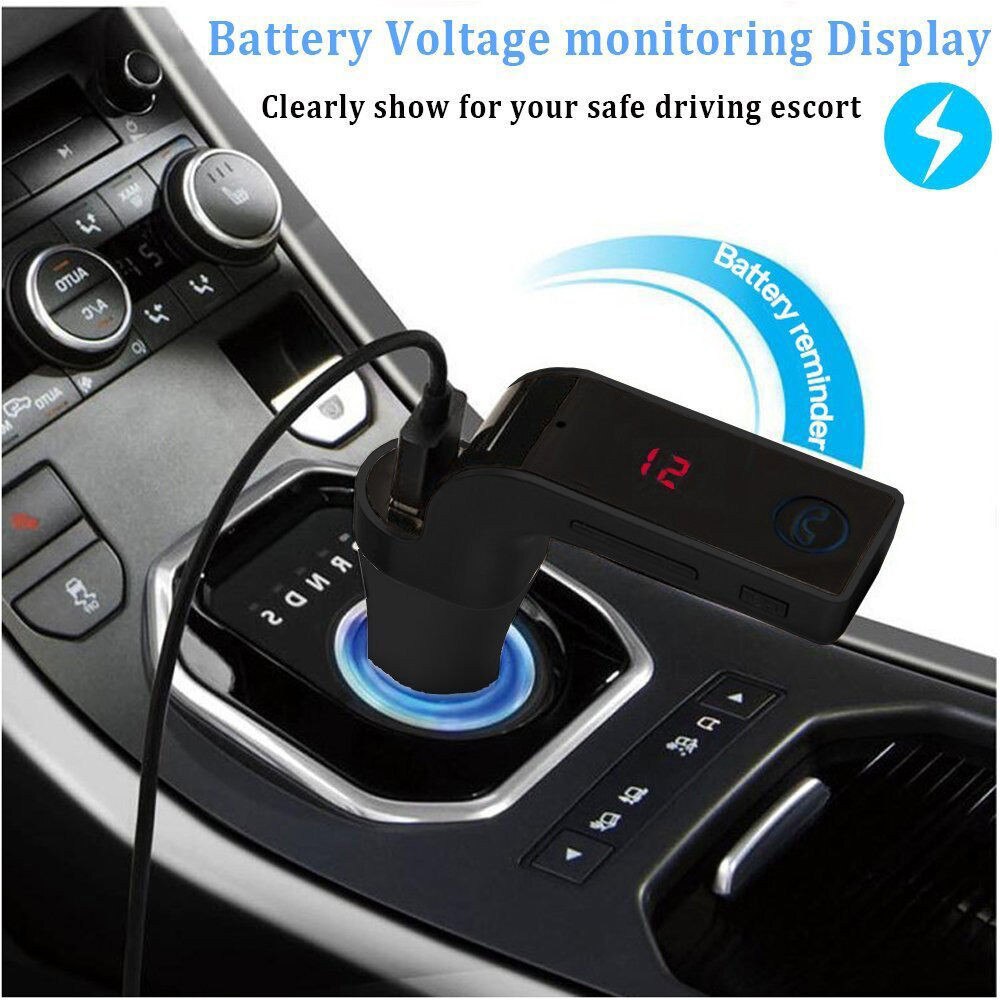 Bluetooth Car Kit Handsfree FM Transmitter Radio MP3 Player USB Charger & AUX Mini Mp3 Player Music Sports Walkman