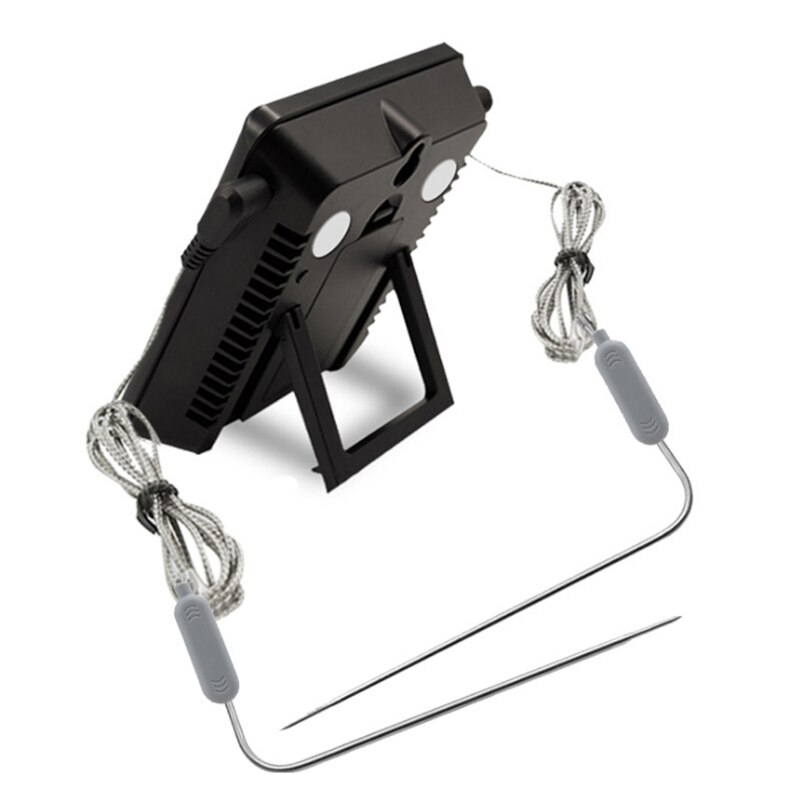 Elektronische barbecuevoedselthermometer ch -212 dubbele sonde kleurenscherm intelligente alarmvleesthermometer