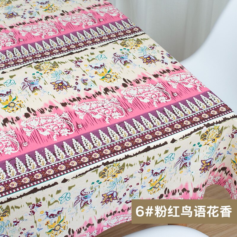 Tissu africain coton lin vintage impression tissu bricolage à la main Textile couture Patchwork pour sacs robe nappe 150*50cm