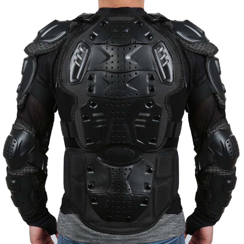 Motorcycle Full Body Armor Shirt Jacket Back Shoulder Protect Gear S-XXXL Black Moto Cycling Jackets Moto Protection S -XXXL