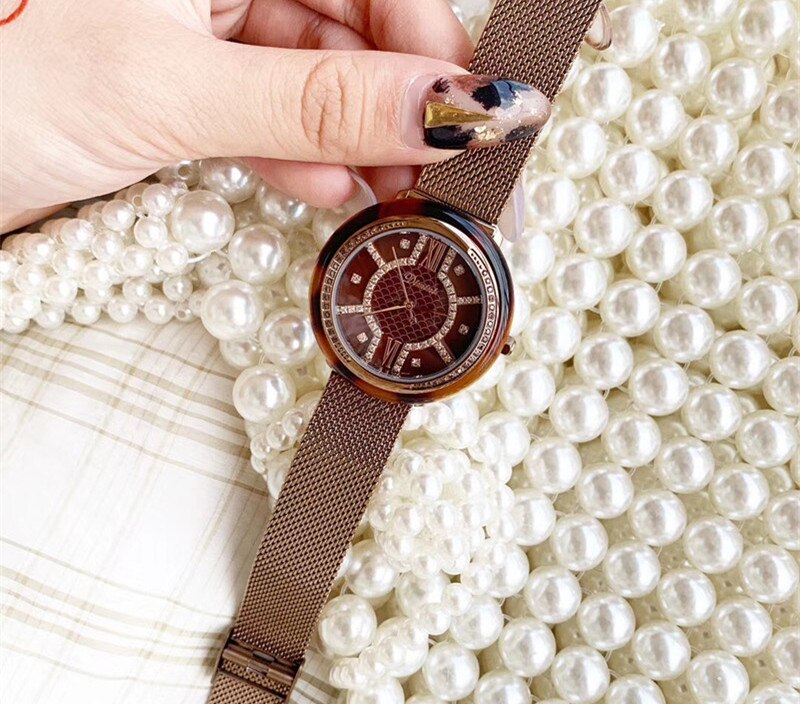 Noble Full Purple Bracelet Watches for Women Party Dress Crystals Watch Waterproof Quartz Milanese Full Steel Wrist watch Roman