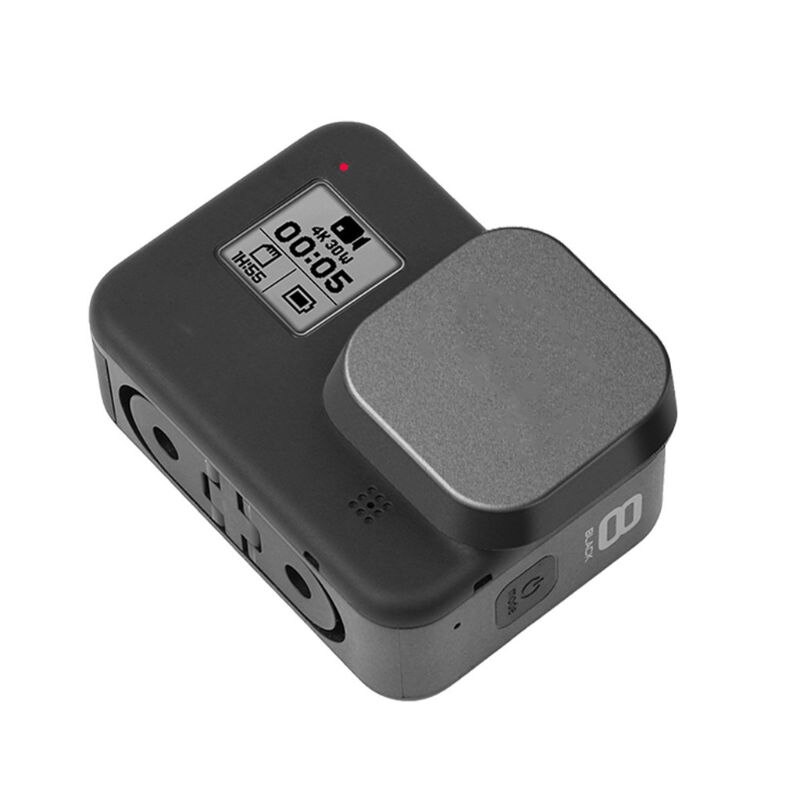 Beschermende lensdop action camera zachte siliconen hoes stofdicht krasbestendig zwarte beschermhoes camera-accessoires