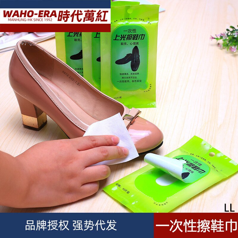 Paño de limpieza de zapatos de cuero, tejido húmedo pulido para zapatos brillantes, toalla de papel desechable para zapatos, toalla de papel, productos de cuero, toalla húmeda para Nu: Default Title