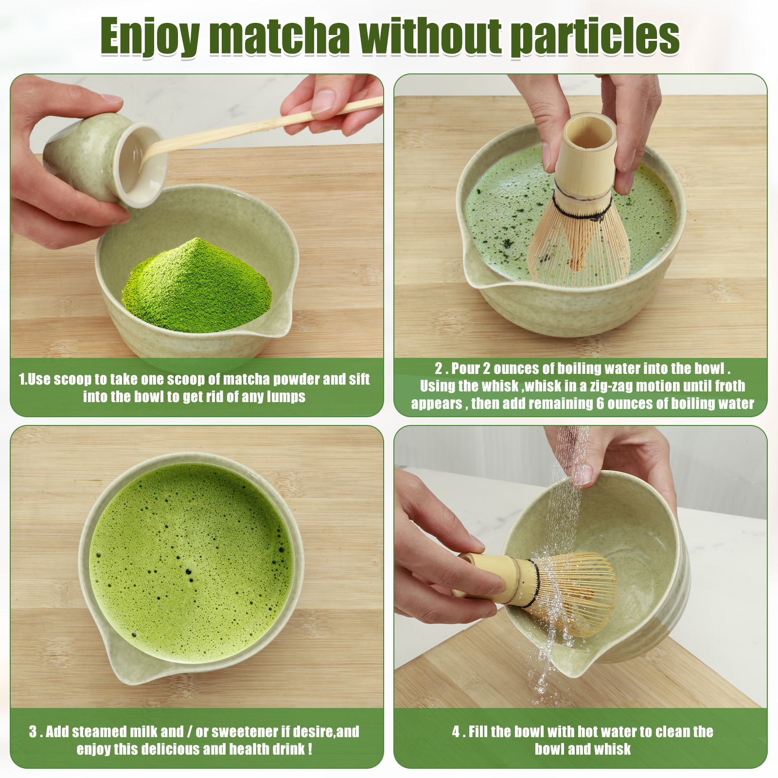 Matcha Ceremony Kit for Japanese Tea Ceremony, Traditional Matcha Bowl, Whisk, Tea Scoop, Matcha Powder Strainer, Matcha Tea Set