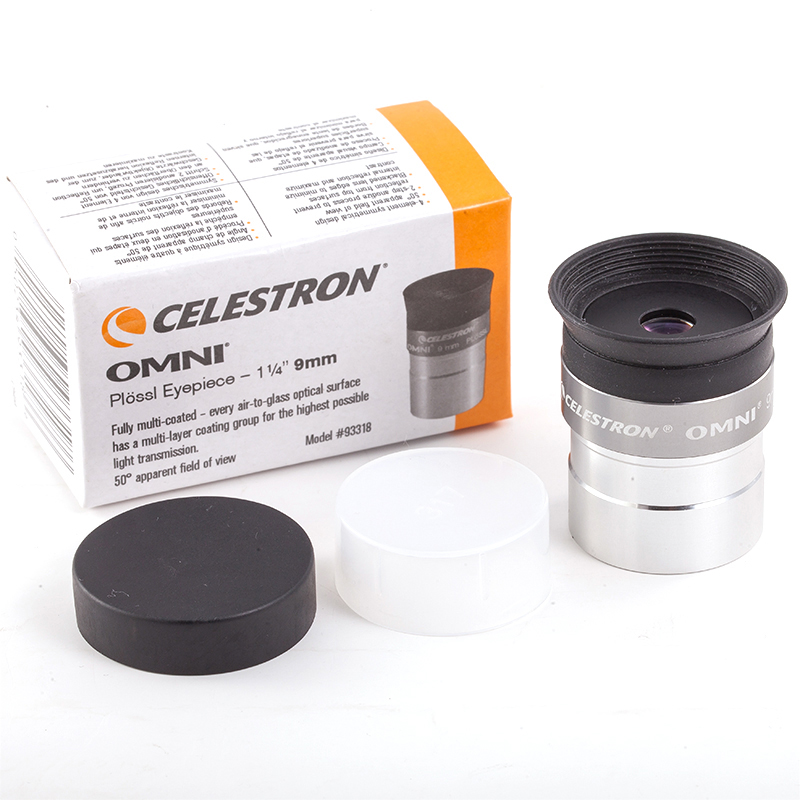 Celestron Omni 4mm 6mm 9mm 12mm 15mm 32mm 40mm y 2x ocular y lente Barlow telescopio astronómico de Metal totalmente multicapa: Negro