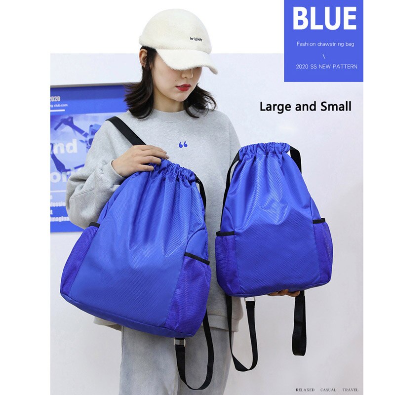 Bolsa de natación suave impermeable al aire libre, mochila de doble hombro para gimnasio, senderismo, playa, Camping, con cordón