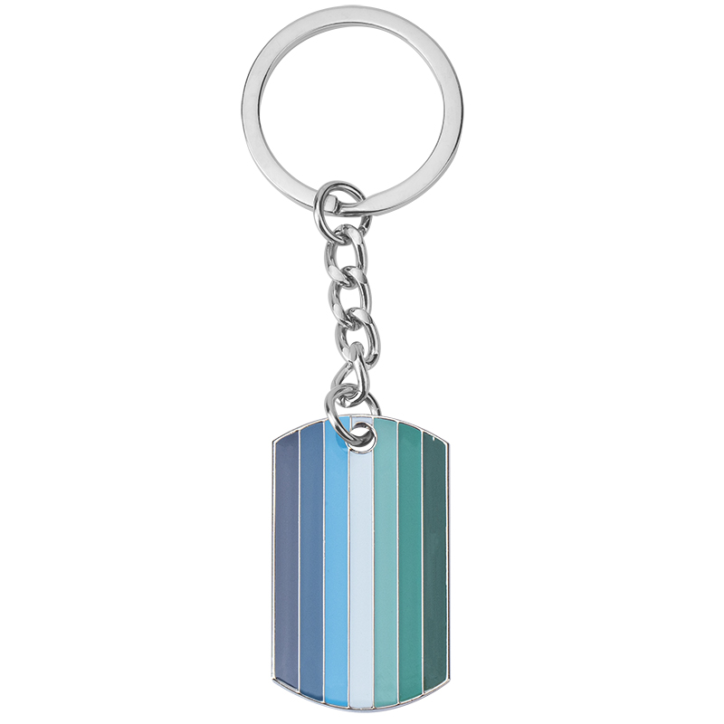 Mlm pride nyckelring nyckelring: Blå