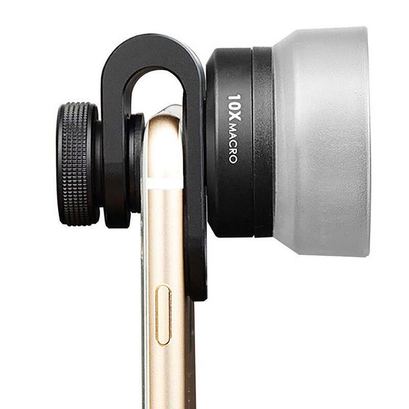 Pholes Professionale 4K Hd 25 Millimetri 10X Ampio Angolo di Obiettivo Macro per iPhone Android Fisheye Ritratto Teleobiettivo con clip