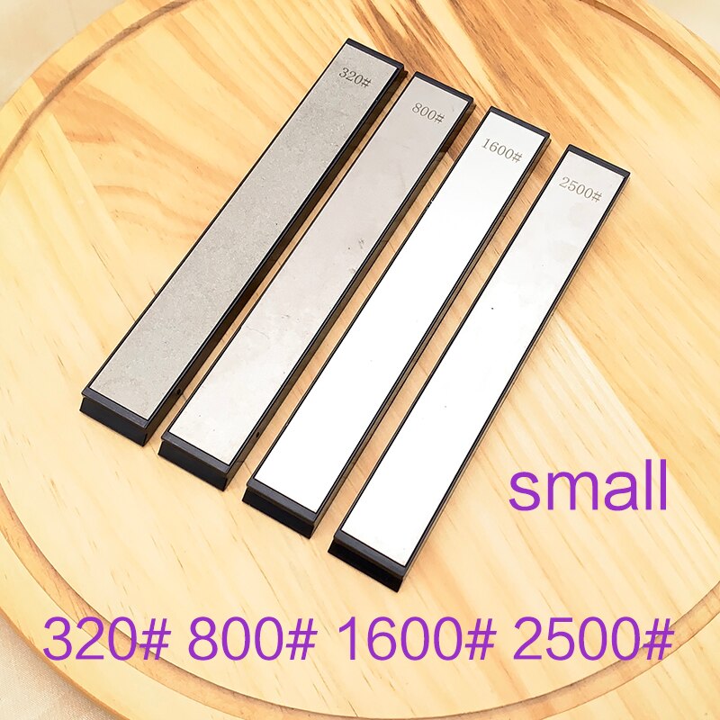 320/800/1600/2500 Grit 4Pcs Grote Diamant Slijpsteen Apex Edge Keuken Mes Scherpere Honen Slijpsteen Vaste hoek Systeem Set: small set