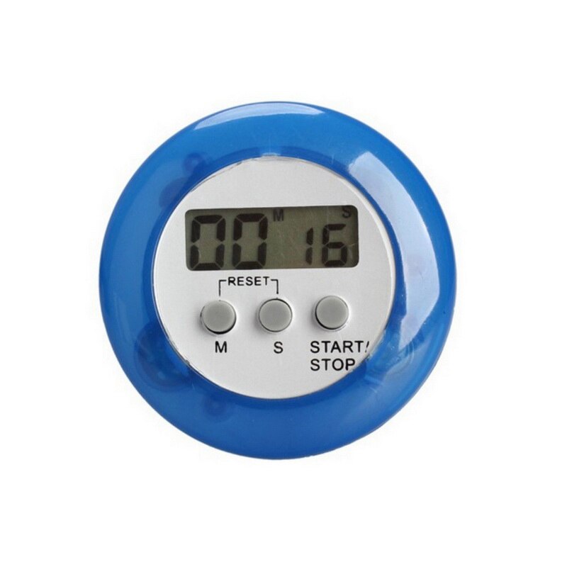 1Pc 5 Kleuren Super Dunne Lcd Digitale Scherm Kookwekker Vierkante Koken Tellen Countdown Alarm Magneet Klok: blue