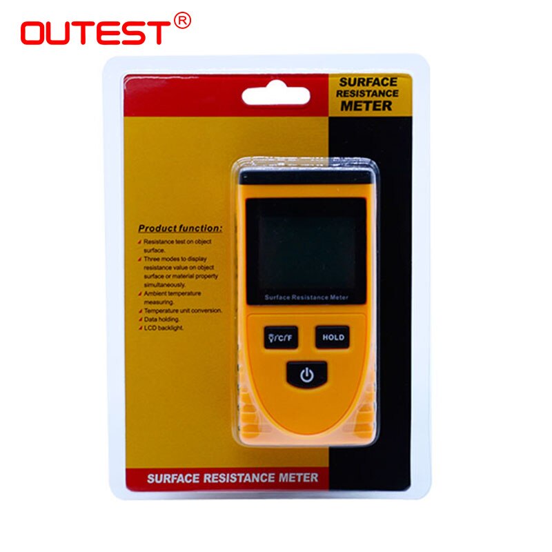 Outest Oppervlak Weerstand Meter Handheld Aarde Weerstand Meter Lcd Display Ohm Meter Komen Met Aardedraad GM3110