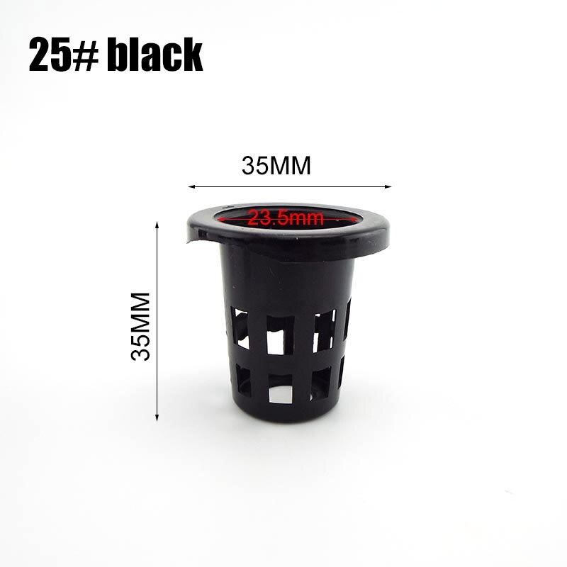 50Pcs Plant Grow Pots Net Nursery Cup Hydroponic colonization Mesh plastic Basket holder vegetable Planter Soilless greenhouse: NO.25