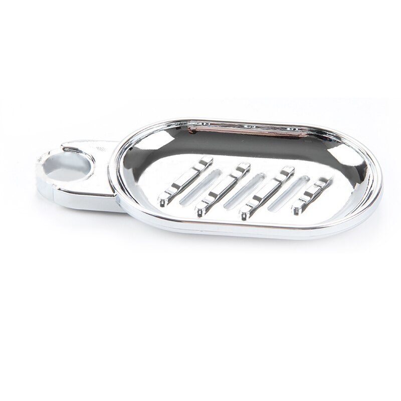 Handige Clip-On Zeepbakje Zeepbakje Verstelbare Douche Rail Slide Platen Glad Badkamer Houder Zeep Douche Rail Duurzaam plaat