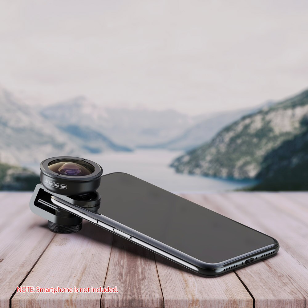 APEXEL APL-HD5SW 170 ° Super Groothoek Lens voor Dual Lens/Single Lens Smartphone voor iPhone Samsung Galaxy Huawei smartphones