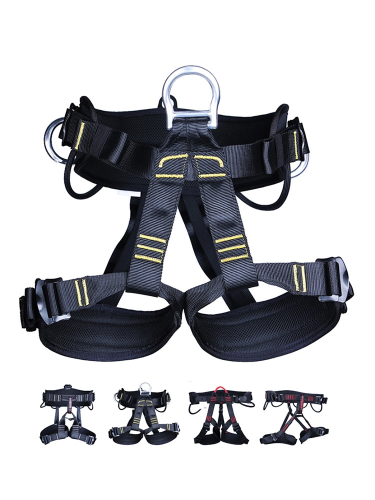 XINDA-cinturón de seguridad para senderismo al aire libre, escalada en roca, medio cuerpo, cinturón de apoyo, arnés de altura, equipo deportivo aéreo