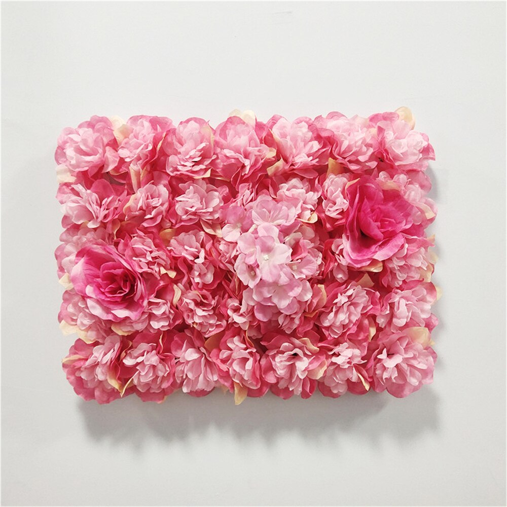 40*30cm Artificial Flower Wall Decor Wedding Backdrop Party Event Birthday Scene DIY Silk Rose Flowers: C2