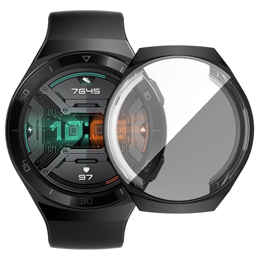 For Huawei Watch GT 2e Silicone Case Plating Soft TPU Protector Cover For Huawei GT 2E Frame Screen Protection Shell Accessories
