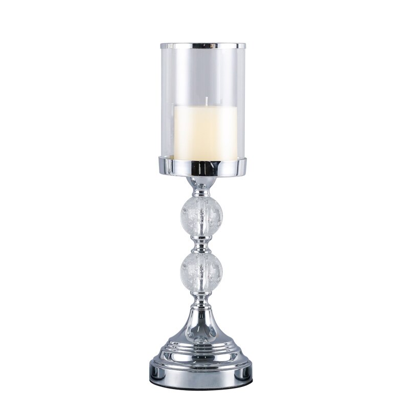 Europe Metal Crystal Candlesticks Candle Holder For Coffee Dining Table Wedding Christmas Halloween Party Home Decoration ZXC004