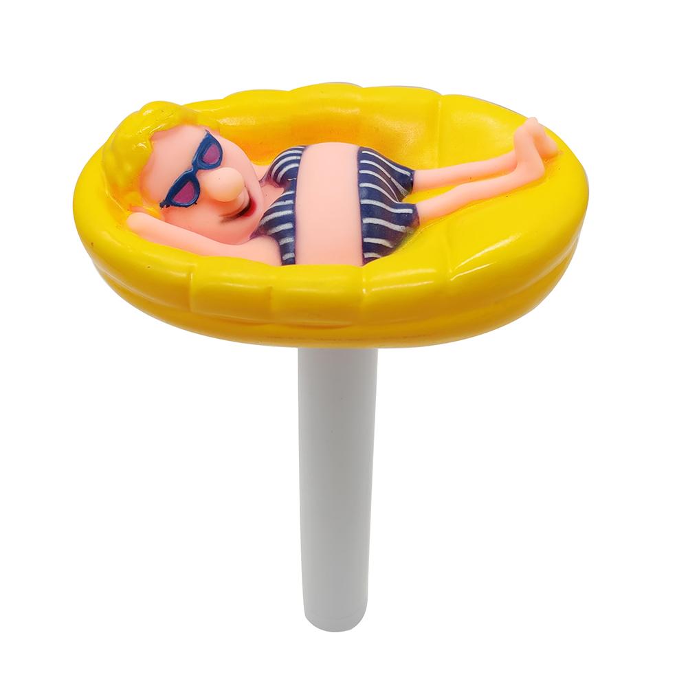 Flytande pool termometer tecknad baby inomhus utomhus flytande termometer med snöre för pool hemtillbehör