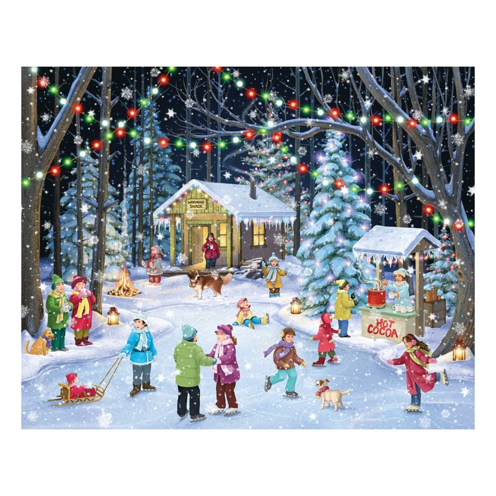 Happy Christmas 500/1000Pcs Puzzle Pieces Exercise Memory Relieve Stress Jigsaw Puzzles NIN668: B 1000pcs