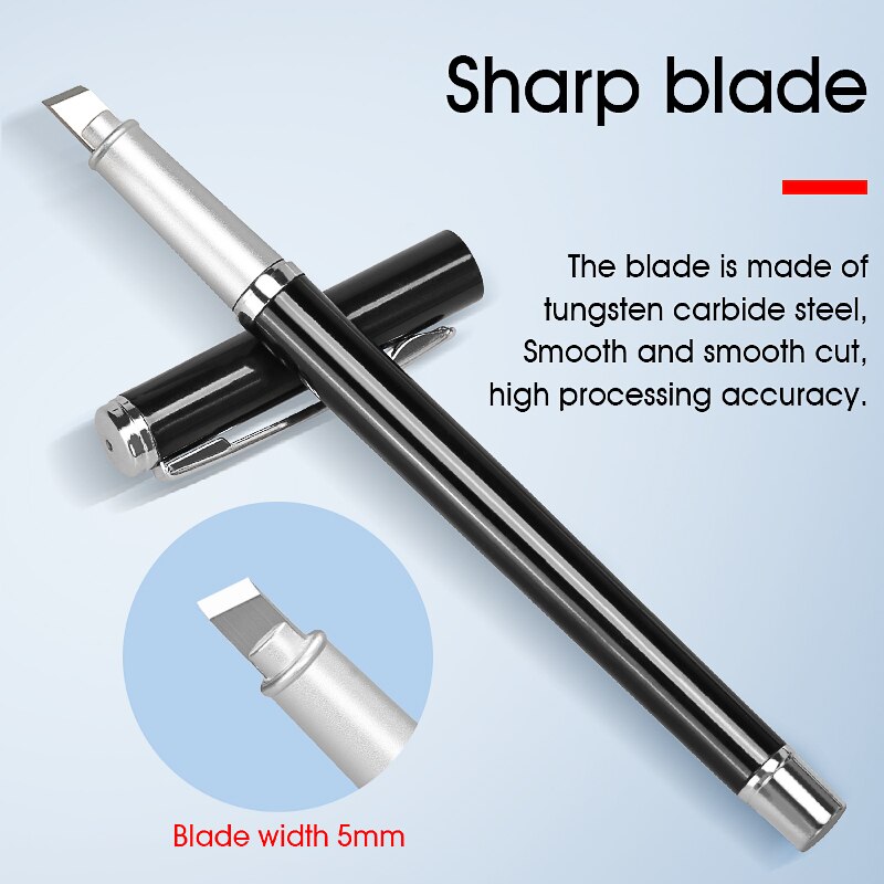 Fiber Cutting Pen Diagonal Tungsten Fiber Cleaver Pen Optical Fiber Cleaver Pen Type Cutter Cleaving Tool Blade Durable