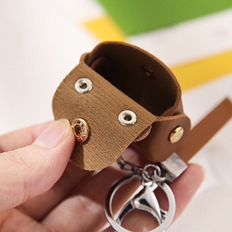 Lovely Women Leather Handbag Bags Accessories Charming Purse Keyring Pendant Jewelry 5 Colors Available Key Wallets Box