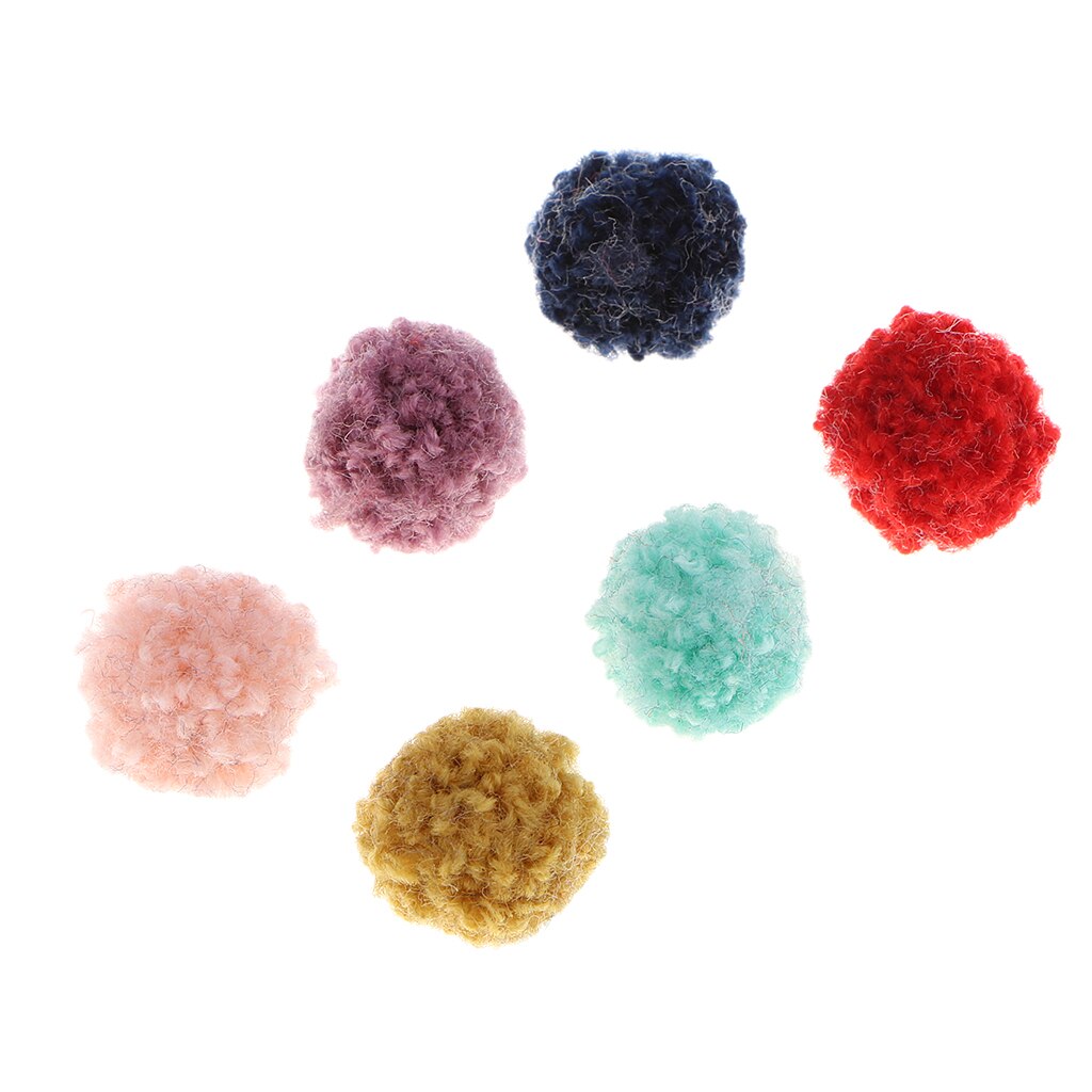 Packs of 100 Small Pompoms Craft Fluffy for DIY Pet or Puppy Decorations