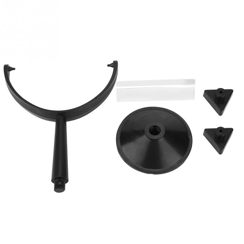 1Pcs Optical Glass Triangular Prism with Black Stand Equilateral Prism Physics Light Spectrum Teaching Tool