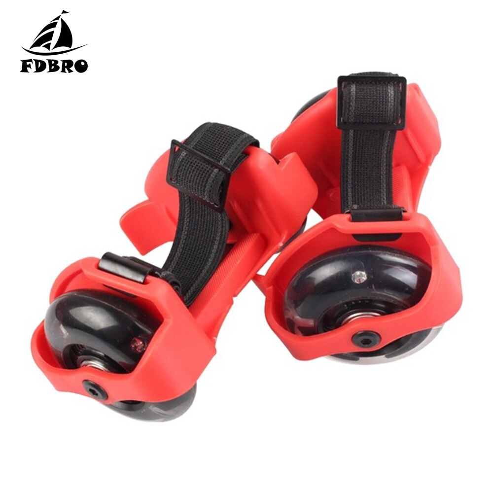 FDBRO Einstellbare Einfach Rolle skaten Schuhe für freundlicher Erwachsene Bunte Blinkende Rolle Wirbelwind Rolle Blitz Räder Ferse Rolle
