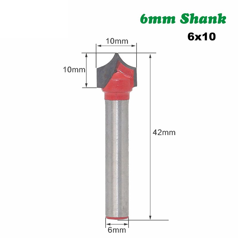 1pc 6mm skaft fräsar träsnideri trä cnc runda nos bits rund spets skär bit shaker vass fräs solid hårdmetall verktyg