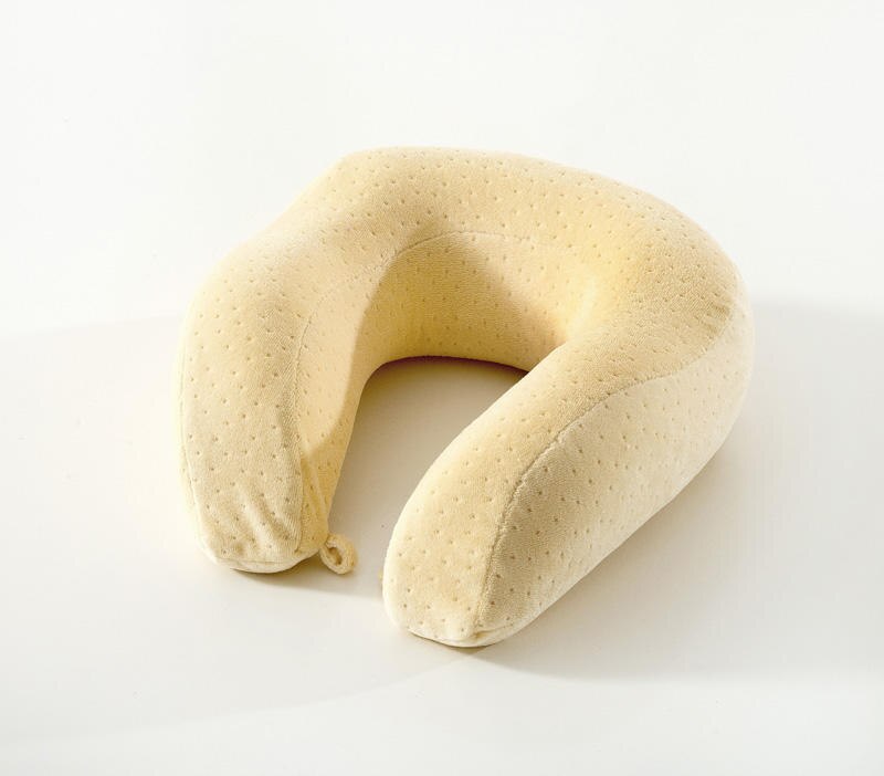 Beaked orthopedische U shape memory Latex fluwelen nek kussen voor bericht/reizen/vliegtuig/rust