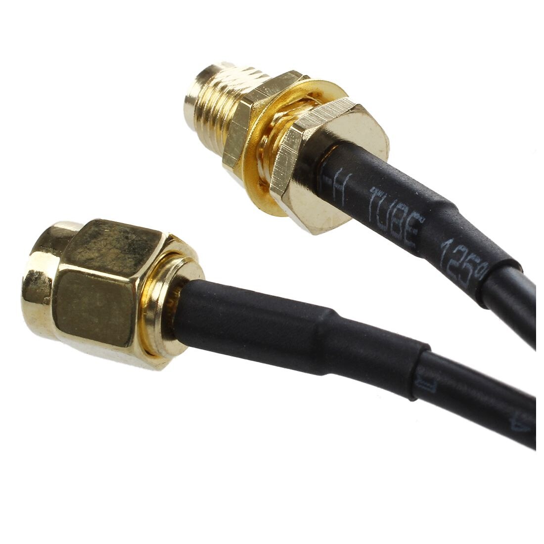 RP - SMA Male to female Wifi antenna connector Extension Cable black 10 M