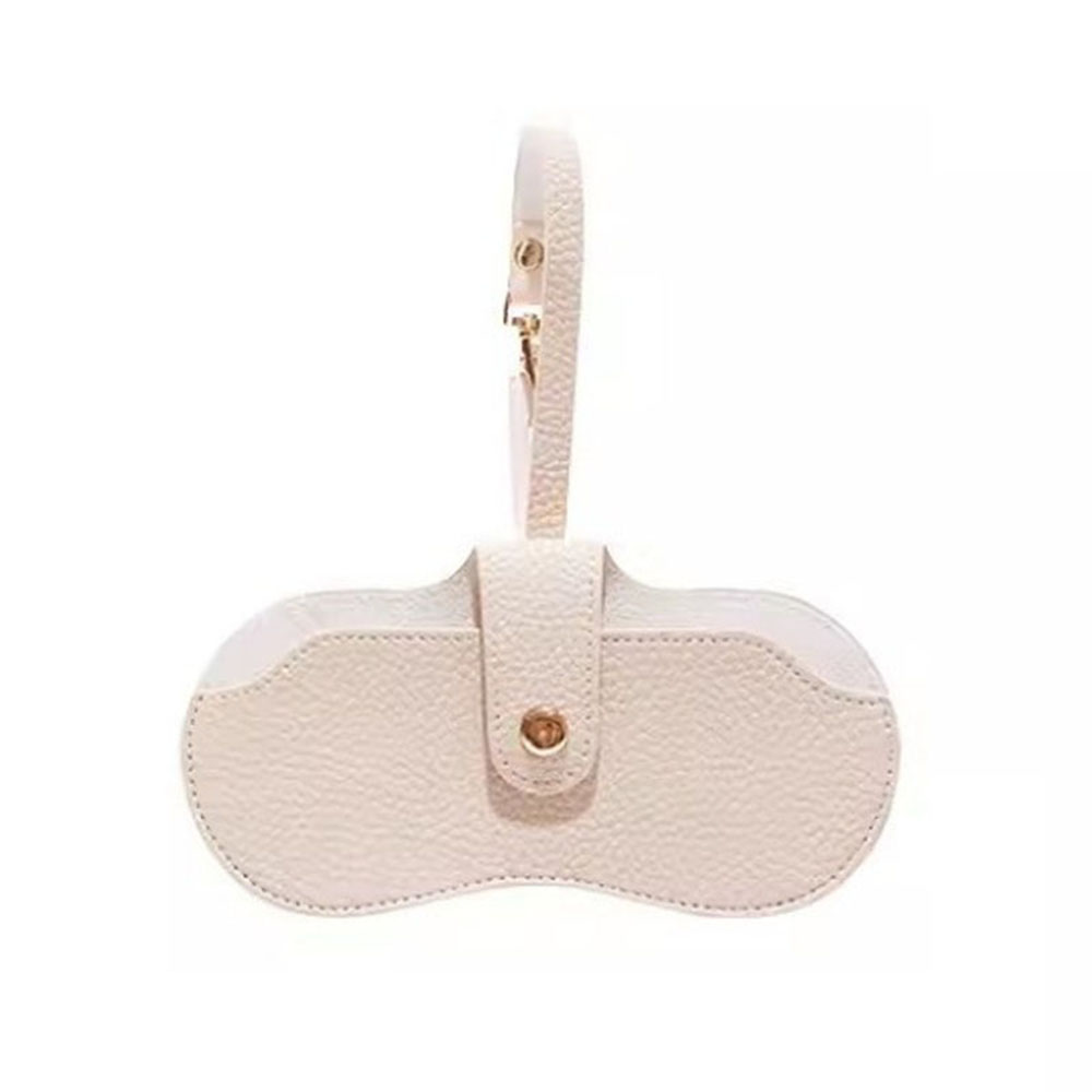 Brillenkoker Dames Leer Zacht Brillentas Mode Draagbare Zonnebrillendoos Tas Accessoires Brillenkoker Zonnebrillendoos: Sky Blue