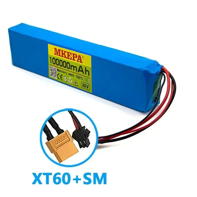 100+  km rækkevidde 36v litiumbatteripakker til elcykler og scootere・18650 celler・med bms, nemme lange ture: Grøn