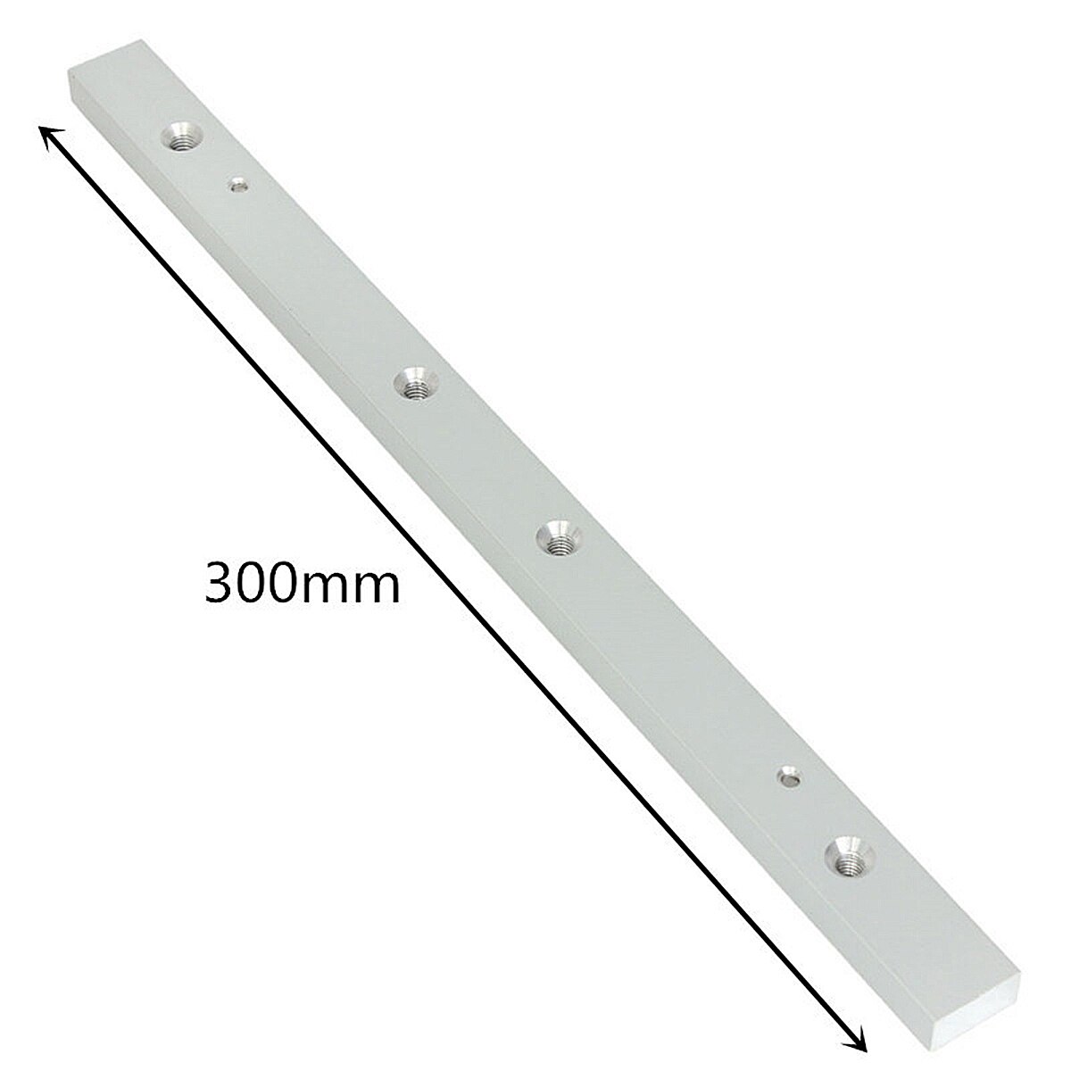 300mm Aluminium Legierung Schiene Gehrung Bar Schieberegler Tabelle Sah Messgerät Stange Holzbearbeitung Werkzeug Silber Für Bauen Verschiedene Leuchten 300X 19X90mm