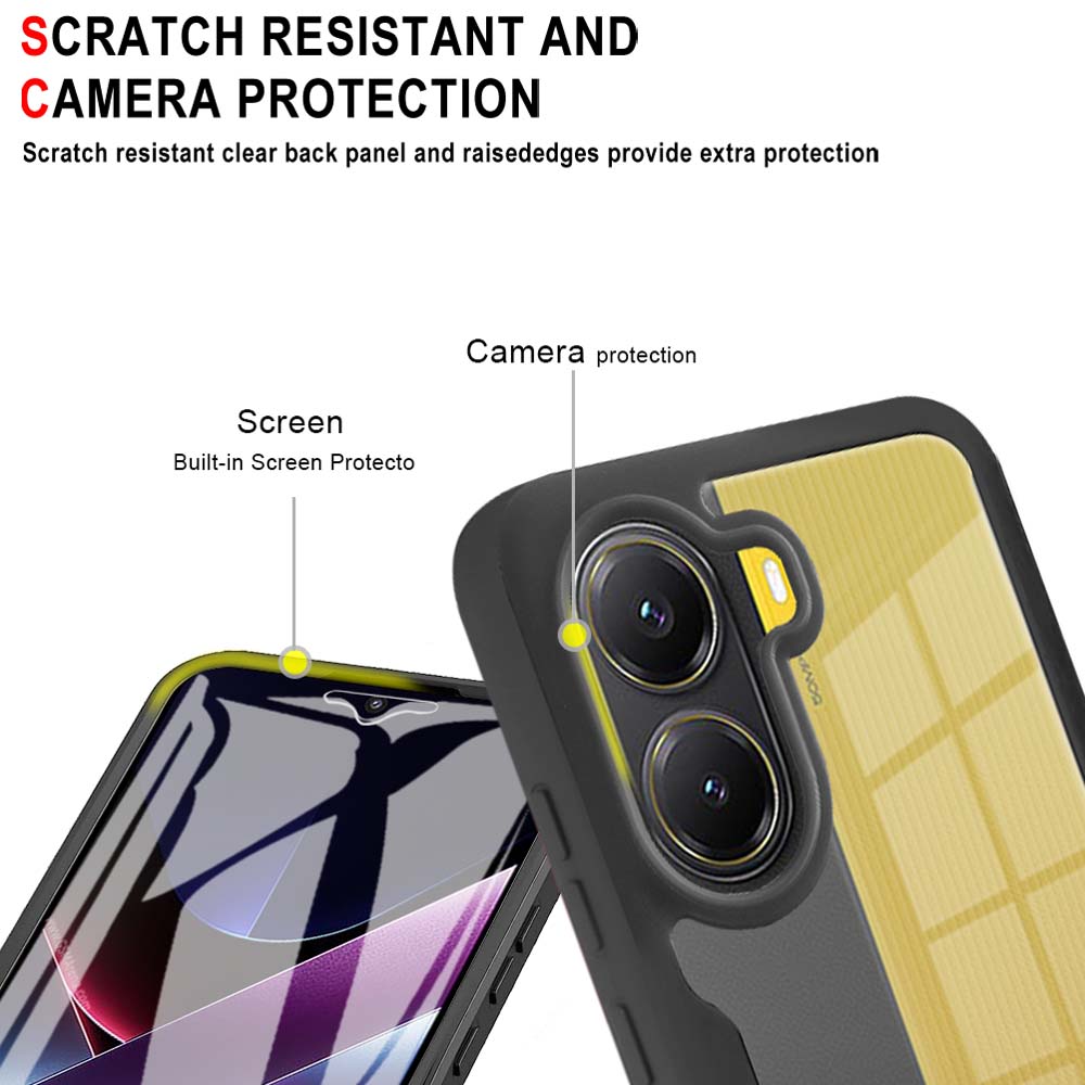 360 Full Body Screen Protector Transparent Case For Mi POCO X7 X6 Pro X3 NFC Shockproof Phone Cover For POCO F6 F5 Pro C65