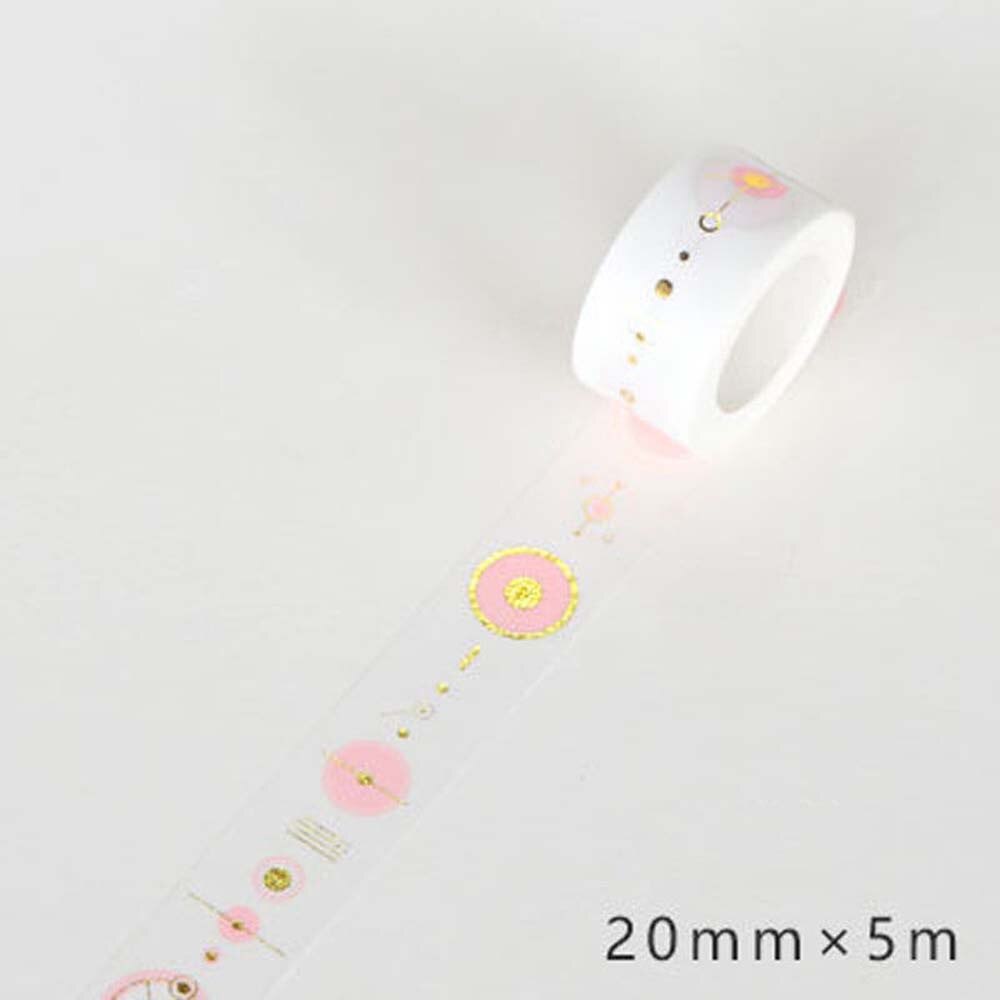 Gouden Roze Folie Papier Washi Tape Set Japanse Scrapbooking Decoratieve Tapes Honingraat Voor Fotoalbum Woondecoratie: 3