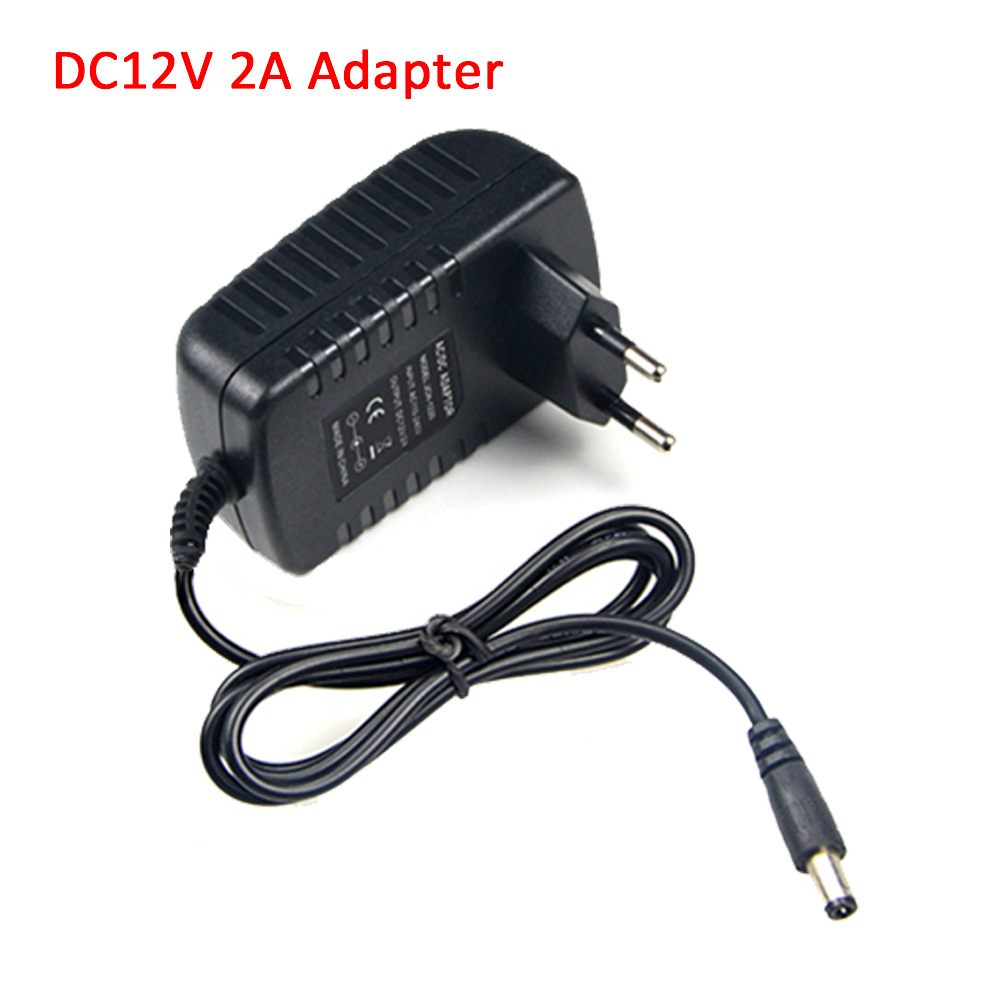 Virtalähde 12V 5A EU-pistoke 100-240V AC - DC 5.5x2.1mm Sovitin CCTV-kameralle