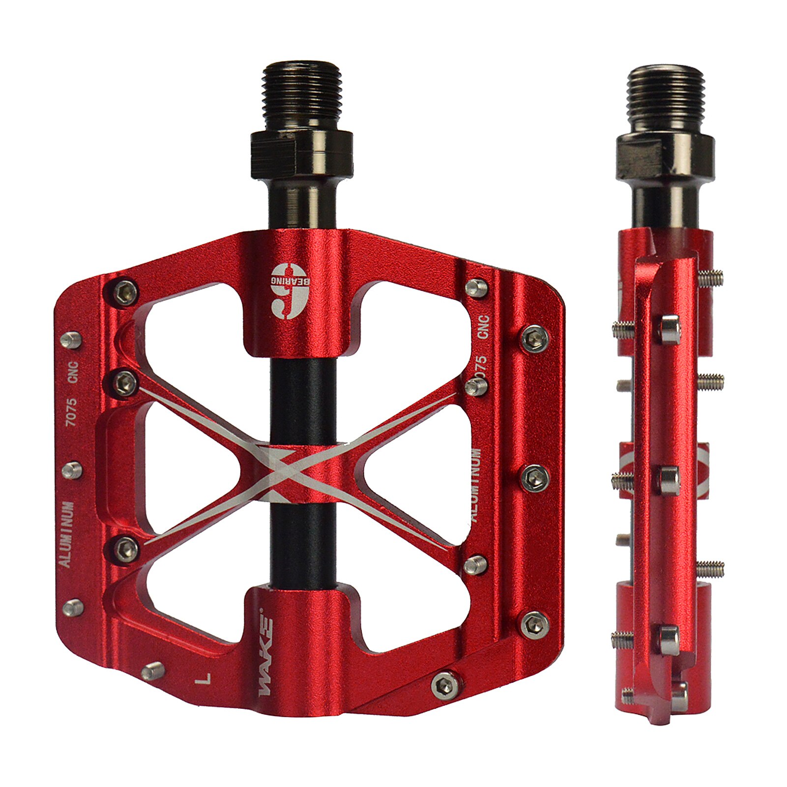 Bike Pedal Bicycle Pedal Aluminum Alloy Cycling Pedal Durable Foot Pedal Accessory Non-slip Bike Riding Pedal Bike Accessories