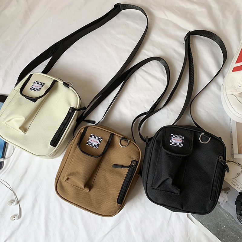 Nova pequena lona crossbody saco para as mulheres 2022 coréia mini senhora sacos de ombro mensageiro harajuku menina bolsa bolsas e bolsas