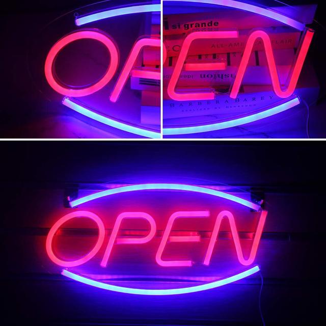 Usb Open Neon Sign Licht Led Neon Lampen Muur Opknoping Decor Romantische Sfeer Licht Voor Thuis Winkel Business Bar Club decoratieve: Open light