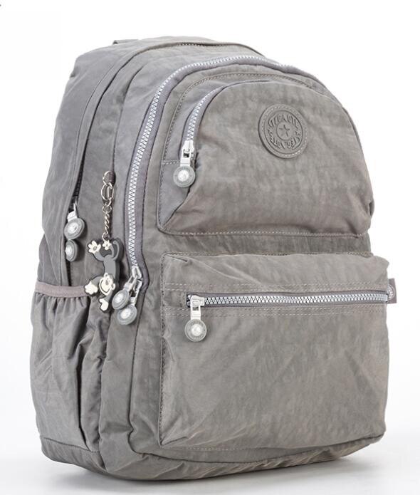 Tegaote Rugzak Vrouwen Multi Pocket Travel Back Packs Vrouwelijke Bagpack Nylon Casual Mochila Feminina Grote Laptop Tassen: Gray