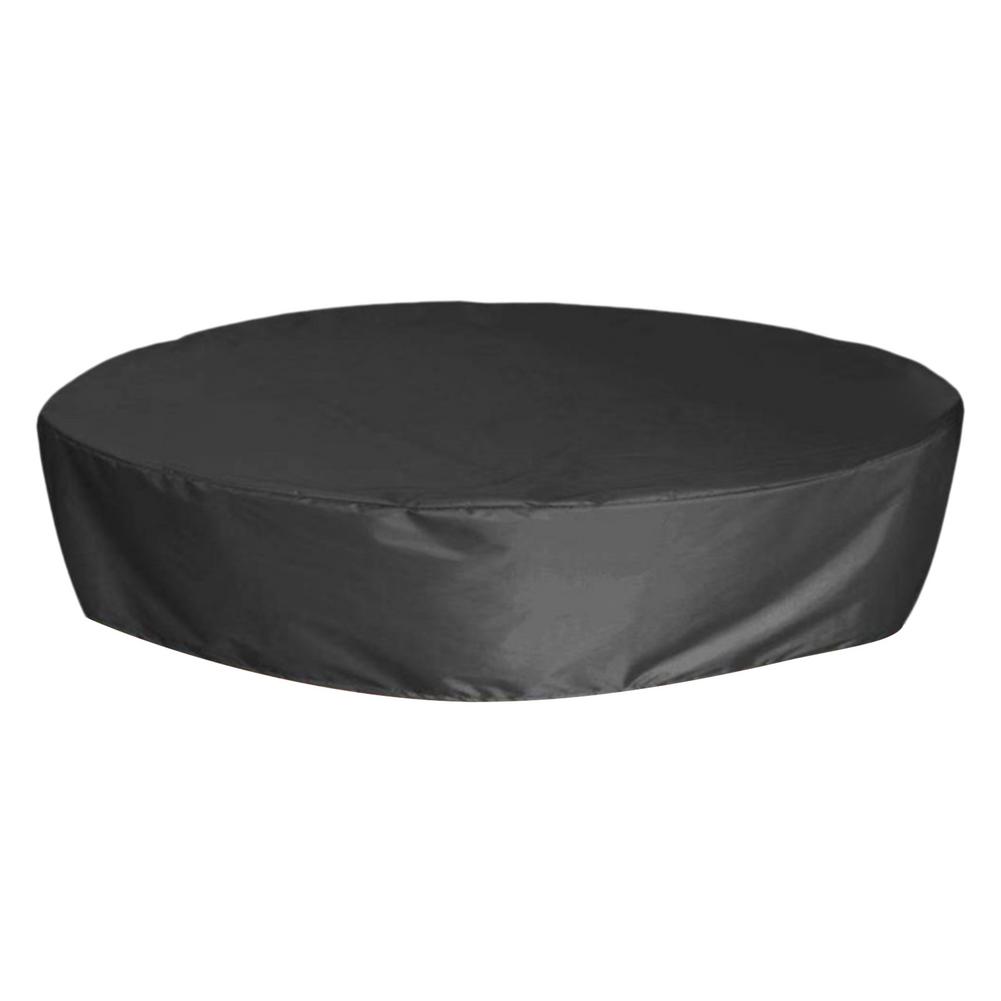 122/162cm Round Pool Cover Foldable Waterproof Dustproof Bathtub Cover 210D Oxford Cloth Outdoor Swimming Pool Tub Cover: 122cm