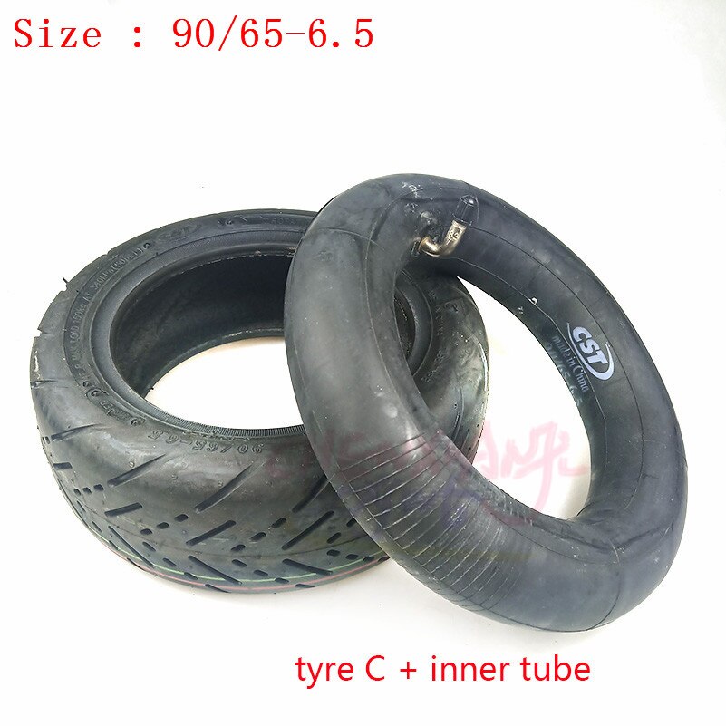 CST 90/65 – 6.5 pneu sans chambre à air 11 pouces, avec chambre à air, pour Scooters électriques Dualtron Ultra Speedual Plus Zero 11x: tube and tyre C