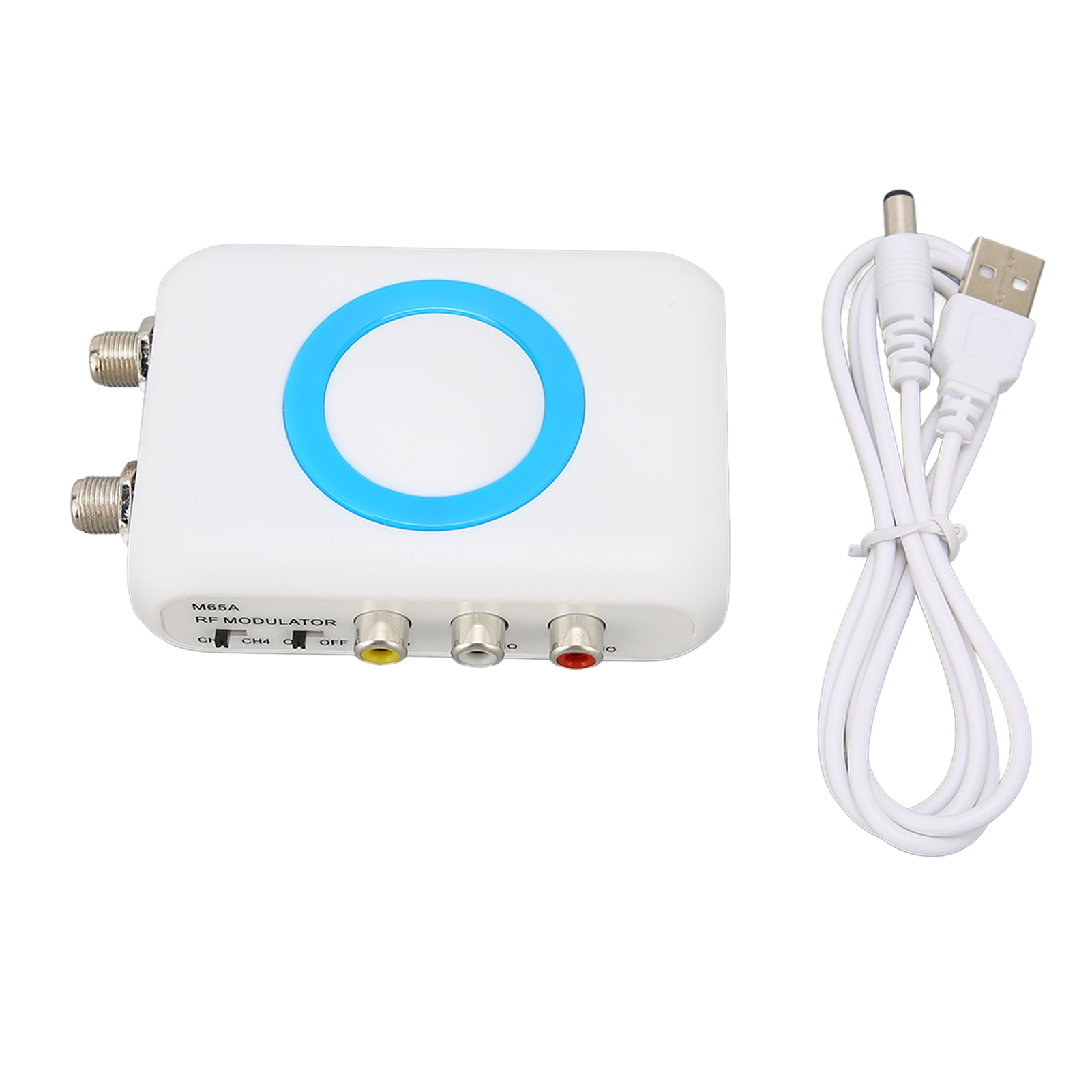 Modulatore RF M65A‑NTSC con supporto per uscita AV, convertitore demodulatore VHF professionale HD per sistemi CATV