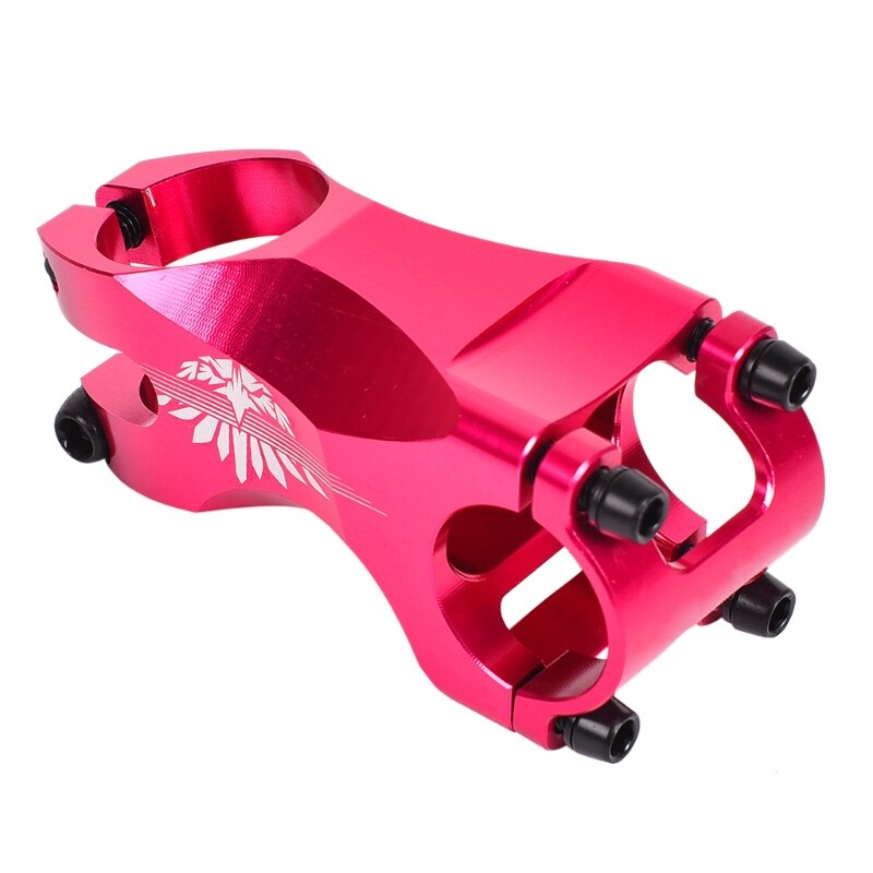 Vástago de manillar de bicicleta MTB 25,4 × 28,6mm DH/AM/XC vástago de Manillar de bicicleta de montaña 77HC: Rosa